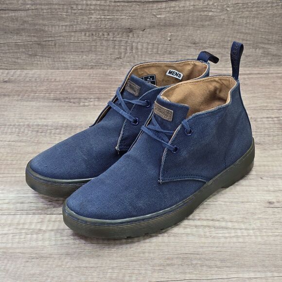 Dr. Martens Mayport Men's Size 8 Blue Canvas Twill Chukka Ankle Boots - Picture 9 of 9